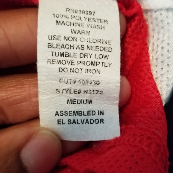 YMCA x KC Chiefs Mesh Reversible Jersey - Picture 5 of 5